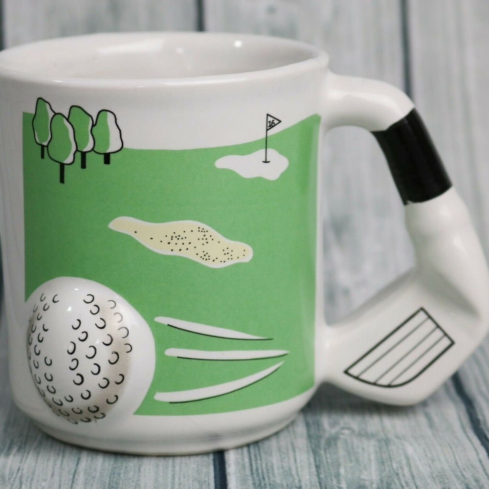 Vintage Golf Club 3-D 12oz Ceramic Mug